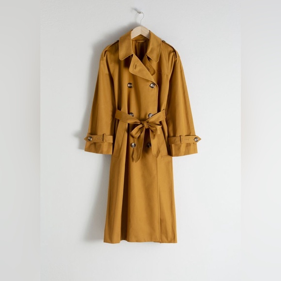 & Other Stories Jackets & Blazers - & Other Stories Camel Belted Trench Coat
